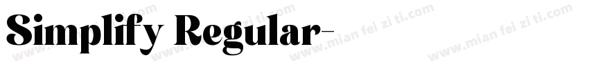 Simplify Regular字体转换